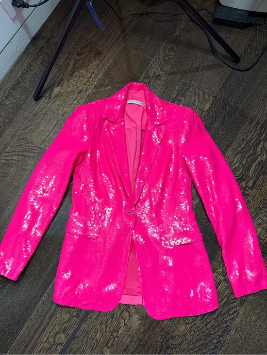 Alice + Olivia Jackets & Blazers - Alice and Olivia hit pink sequin blazer